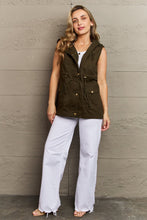 Load image into Gallery viewer, Zenana More To Come Full Size Military Hooded Vest