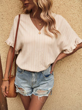 Load image into Gallery viewer, V-Neck Half Sleeve Blouse