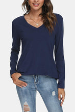 Load image into Gallery viewer, V-Neck Long Sleeve T-Shirt
