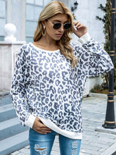 Load image into Gallery viewer, Leopard Round Neck Tunic Top