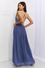 Load image into Gallery viewer, Ontheland Captivating Muse Open Crossback Maxi Dress