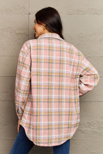Load image into Gallery viewer, Ninexis Full Size Plaid Collared Neck Button-Down Long Sleeve Jacket