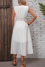 Load image into Gallery viewer, V-Neck Ruched Sleeveless Mini Dress