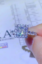 Load image into Gallery viewer, 1 Carat Moissanite Square Ring