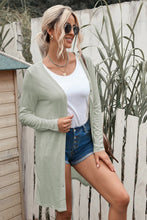 Load image into Gallery viewer, Button Down Long Sleeve Longline Cardigan