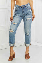 Load image into Gallery viewer, RISEN Full Size Leilani Distressed Straight Leg Jeans