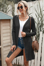Load image into Gallery viewer, Button Down Long Sleeve Longline Cardigan