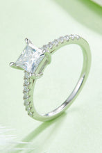 Load image into Gallery viewer, 1.21 Carat Moissanite 925 Sterling Silver Side Stone Ring