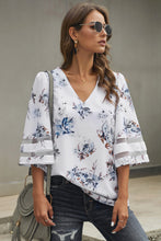 Load image into Gallery viewer, Printed Flare Sleeve Top
