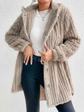 Load image into Gallery viewer, Button Down Hooded Coat