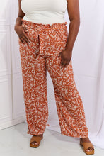 Load image into Gallery viewer, Heimish Right Angle Full Size Geometric Printed Pants in Red Orange
