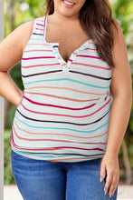 Load image into Gallery viewer, Plus Size Square Neck Sleeveless Tank