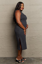 Load image into Gallery viewer, Sew In Love Full Size For The Night Fitted Sleeveless Midi Dress in Black