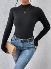 Load image into Gallery viewer, Mock Neck Long Sleeve Knit Top