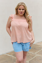 Load image into Gallery viewer, Be Stage Full Size  Woven Top in Peach