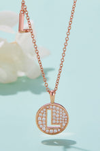 Load image into Gallery viewer, Moissanite K to T Pendant Necklace