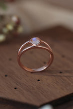 Load image into Gallery viewer, Moonstone Heart 925 Sterling Silver Ring