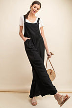 Load image into Gallery viewer, Kori America Full Size Sleeveless Ruched Wide Leg Overalls