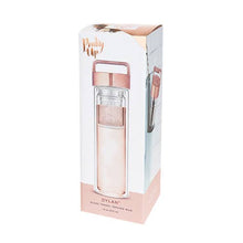 Load image into Gallery viewer, Pinky Up - Dylan™ Rose Gold Glass Travel Infuser Mug