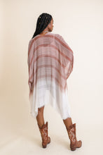 Load image into Gallery viewer, Stripe Woven Dip Dyed Kimono