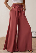 Load image into Gallery viewer, Smocked Paperbag Waist Wide Leg Pants