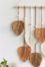 Load image into Gallery viewer, Macrame Leaf Bead Wall Hanging