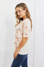 Load image into Gallery viewer, BOMBOM She&#39;s Blossoming Floral Contrast Knit Top in Blush
