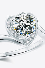 Load image into Gallery viewer, 1 Carat Moissanite Heart Ring