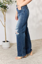 Load image into Gallery viewer, Judy Blue Full Size High Waist 90&#39;s Distressed Straight Jeans