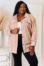 Load image into Gallery viewer, Heimish Cozy Girl Full Size Button Down Shacket
