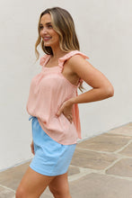 Load image into Gallery viewer, Be Stage Full Size  Woven Top in Peach