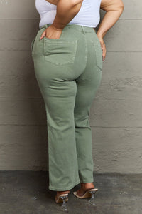 Judy Blue Alice Full Size High Waist Front Seam Straight Fit Jeans