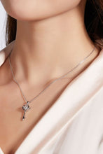 Load image into Gallery viewer, Moissanite Key Pendant Necklace