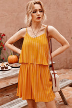 Load image into Gallery viewer, Striped Spaghetti Strap V-Neck Romper