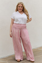 Load image into Gallery viewer, HEYSON Full Size Wide Leg Striped Palazzo Pants