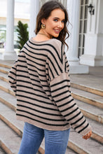 Load image into Gallery viewer, Round Neck Dropped Shoulder Knit Top
