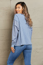 Load image into Gallery viewer, HEYSON Understand me Full Size Oversized Henley Top