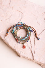 Load image into Gallery viewer, Beaded Suede Bracelet Jewelry Turquoise