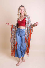 Load image into Gallery viewer, Bohemian Diamond Tassel Kimono Ponchos