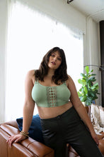 Load image into Gallery viewer, Boho Eye Lace Applique Bralette Plus