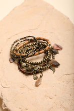 Load image into Gallery viewer, Boho Stone &amp; Bead Stack Bracelet Jewelry