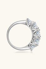 Load image into Gallery viewer, 1 Carat Moissanite 925 Sterling Silver Half-Eternity Ring