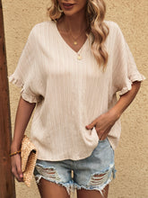 Load image into Gallery viewer, V-Neck Half Sleeve Blouse