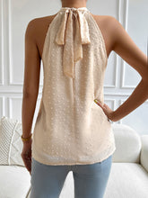 Load image into Gallery viewer, Swiss Dot Grecian Neck Tank