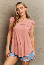 Load image into Gallery viewer, Hailey &amp; Co Feeling Dainty Ruffle Short Sleeve Top