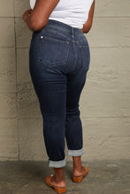 Load image into Gallery viewer, Judy Blue Full Size Mid Rise Distressed Cuffed Boyfriend Jeans