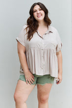 Load image into Gallery viewer, HEYSON Find Yourself Full Size Soft Tencel Babydoll Blouse