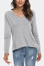 Load image into Gallery viewer, V-Neck Long Sleeve T-Shirt