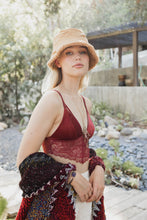 Load image into Gallery viewer, Copy of Velvet Lace Bralette Small / Maroon