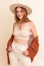 Load image into Gallery viewer, Cozy Rib Knit Lounge Brami Bralette XS/S / Oatmeal